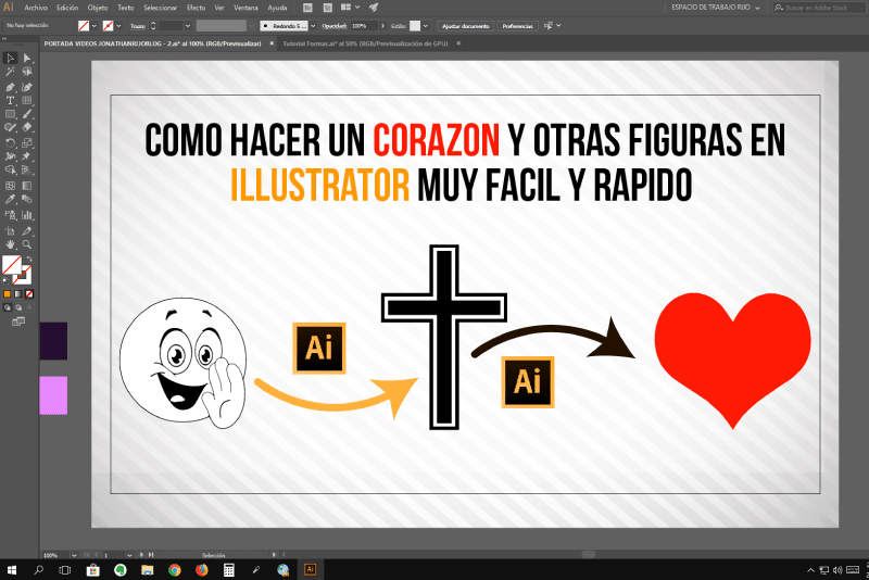 Como hacer un corazón y otras figuras en illustrator muy fácil y rápido! - jonathanrijo.com - Jonathan Rijo Blog